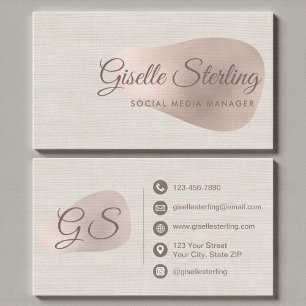 Visita Gerente de Redes Sociales Tarjeta de Belleza de Li