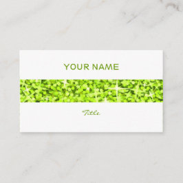 Visita Giro blanco de la tarjeta de presentación Glitz Li