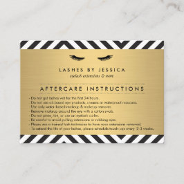 Visita Glam Eyelashes con tarjeta de atención posterior d