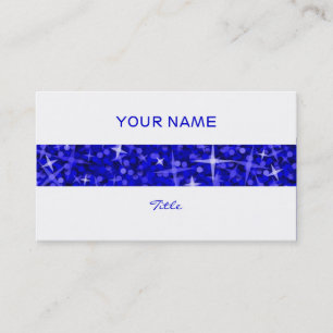Visita Glitz Dark Blue stripe tarjeta de negocios espalda