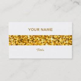 Visita Glitz "Gold" strister tarjeta de negocios espalda