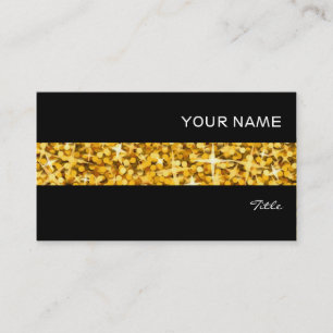 Visita Glitz tarjeta de negocios "Gold" strik negro