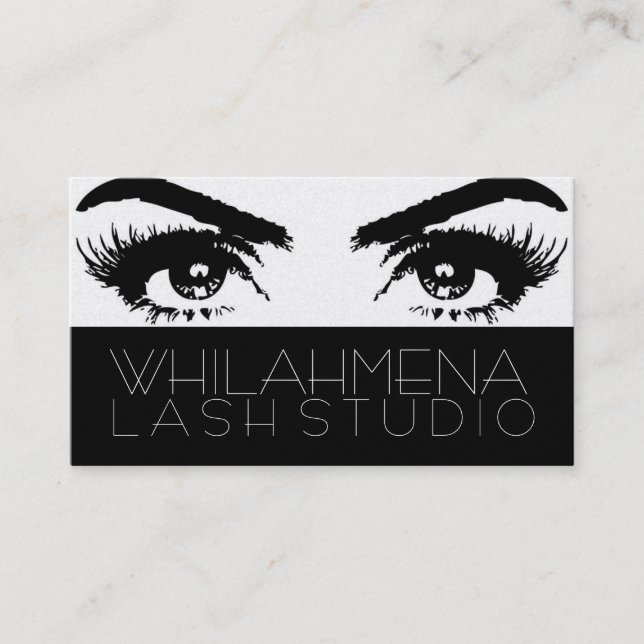 Visita Gold Eyelash Extensions Studio Tarjeta de presenta (Anverso)