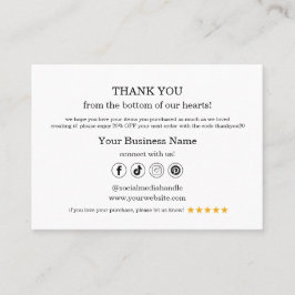 Visita Gracias Porcentaje De Tarjeta QR Comercial