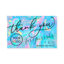 gracias tarjeta de presentación de opal