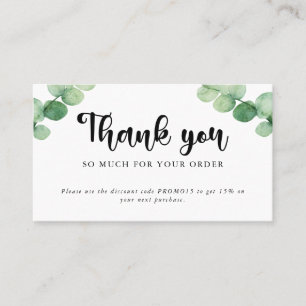 Visita Gracias tienda Tarjeta de descuento Boutique Eucal