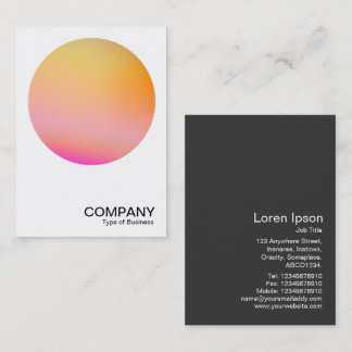 Visita Gradient Circle v2 02 tarjeta de negocios