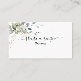 Visita Greenery Compartir una receta con tarjeta de gabin