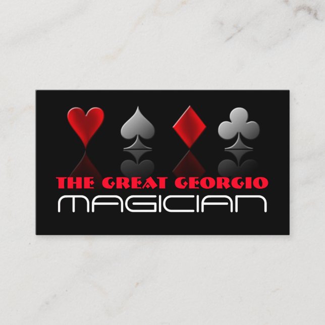 Visita Guay Magician, tarjeta de entretenimiento (Anverso)