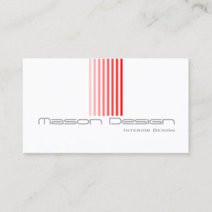 Visita Guay White, Red and Grey Modern - Tarjeta de visit