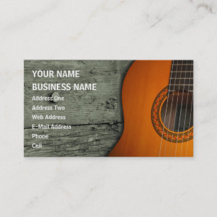 Visita Guitarra acústica - tarjeta de la industria