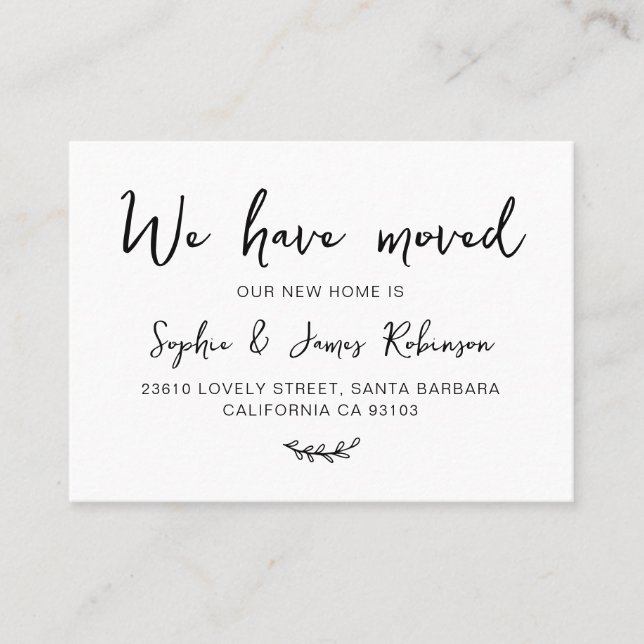 Visita Hemos movido la nueva tarjeta de inserción mínima  (Anverso)