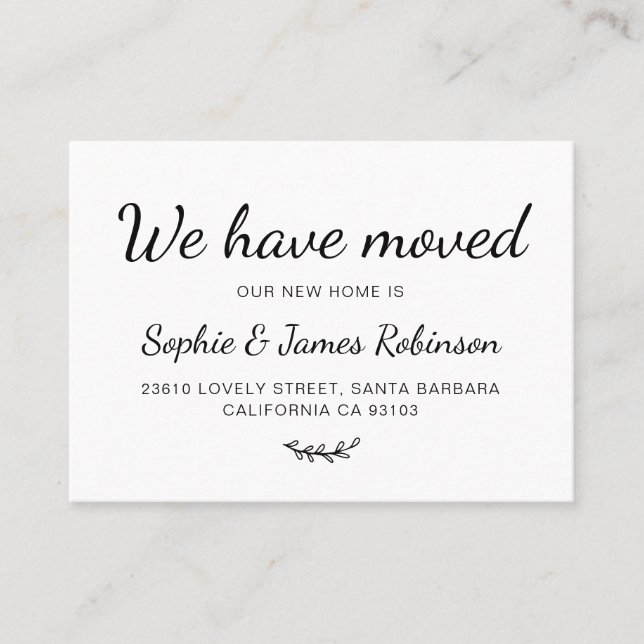 Visita Hemos movido una nueva tarjeta de inserción de mov (Anverso)