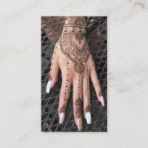 Visita Henna Hand Tattoos - Tarjeta de presentación