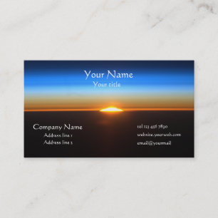 Visita Hermosa tarjeta de negocios espacial Sunrise