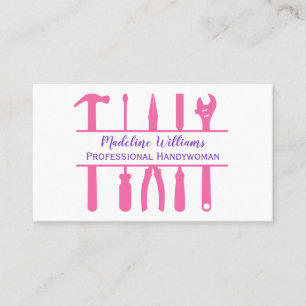 Visita Herramientas para la mujer de mano Tarjeta de visi
