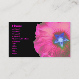 Visita Hollyhock Personalizable de flores Tarjeta de visi