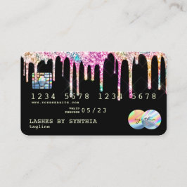 Visita Holograph Drips tarjeta de crédito moderna