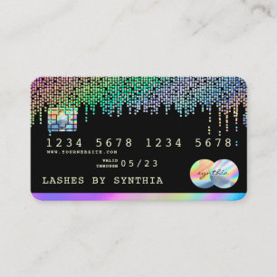 Visita Holograph Drips tarjeta de crédito moderna