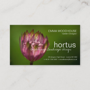 Visita Hortus - Gran tarjeta de presentación de Masterwo