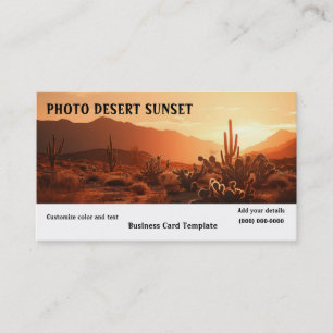Visita Imagen de tarjeta de presentación de puesta de sol