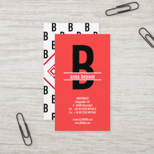 Visita Impresionante tarjeta de presentación en negrita m