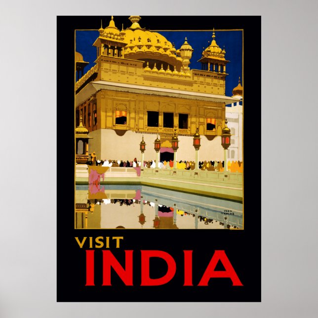 Visita India de arte vintage (Frente)