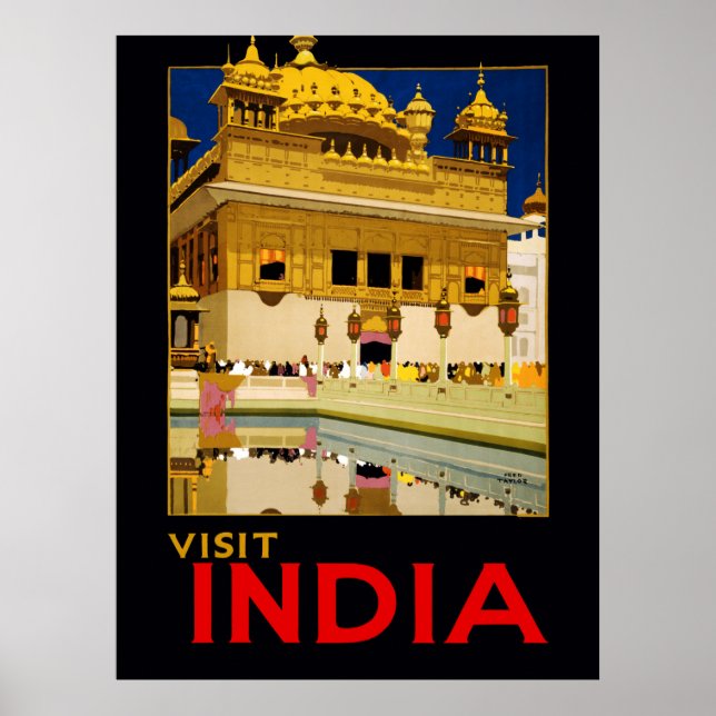 Visita India de arte vintage (Frente)