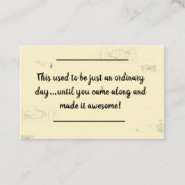 Visita Inserción de tarjeta - Mensaje de cumpleaños - ¡No