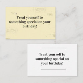 Visita Inserción de tarjeta - Mensaje de cumpleaños - ¡Tr