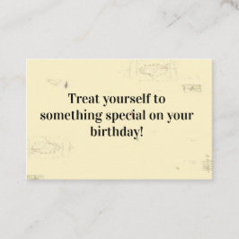 Visita Inserción de tarjeta - Mensaje de cumpleaños - ¡Tr