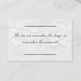 Visita Inserción de tarjeta - Simpatía - Condolencia 3