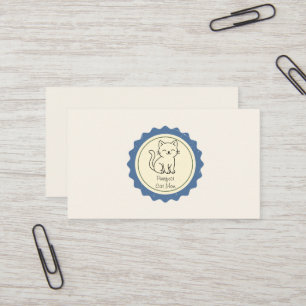 Visita Insígnia Vintage Tarjeta de Presentación Limpia   