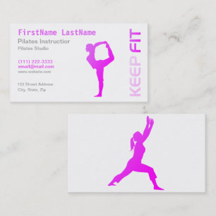 Visita Instructor de Pilates de Fitness en tarjeta de vis