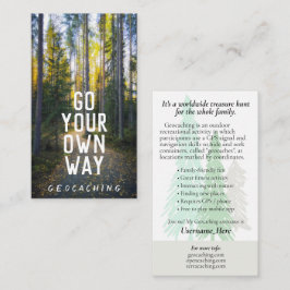 Visita Ir Tarjeta De Ruta De Geocaching Con Información P