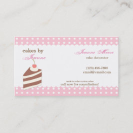 Visita Kawaii CUTE Cake Bakery Tarjeta de presentación