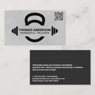 Visita Kettle Bell   Barbell   Tarjeta de presentación QR