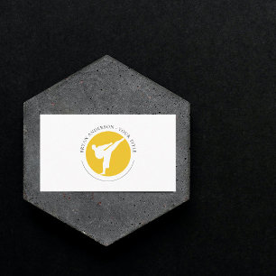 Visita Kickboxing - Tarjeta de presentación del logotipo 