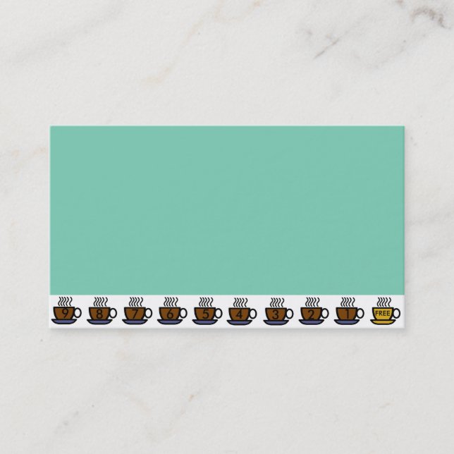 Visita La compra 9 del café consigue la 10ma tarjeta de (Anverso)