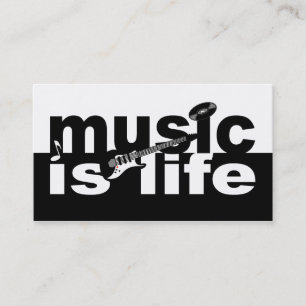 Visita ¡La música es una tarjeta de vida - personalizar!
