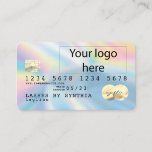 Visita La tarjeta de crédito Holograph Unicorn Dripp Card