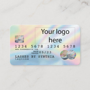 Visita La tarjeta de crédito Holograph Unicorn Dripp Card