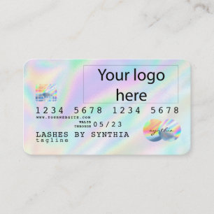 Visita La tarjeta de crédito Holograph Unicorn Dripp Card