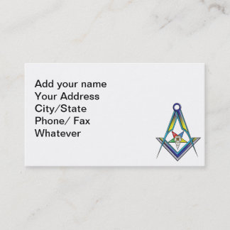 Visita La tarjeta de Masonic/OES