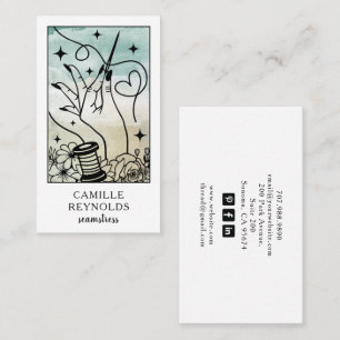 Visita La tarjeta de presentación de tarot de la costurer