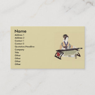 Visita Lady Juega La Tarjeta De Perfil De Zither