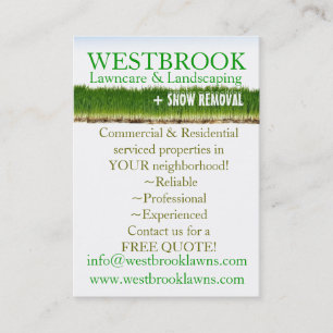 Visita Lawncare adaptable y ajardinar la tarjeta de