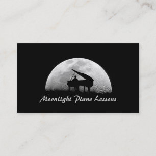 Visita Lecciones de piano, música, tarjeta de presentaci