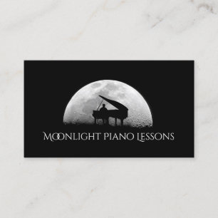 Visita Lecciones de piano, música, tarjeta de presentació