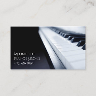 Visita Lecciones de piano, música, tarjeta de presentació